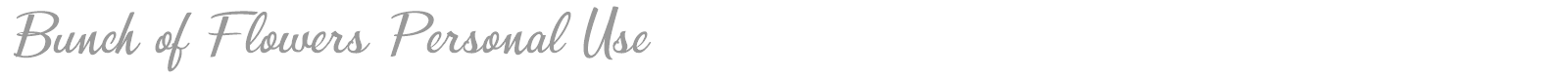 Bunch of Flowers font preview